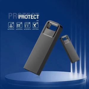 블랙 메탈 USB 플래시 드라이브, 고속 펜 드라이브, 창의적인 비즈니스 선물, 메모리 스틱, 방수 펜드라이브 U 디스크, 64GB, 32GB
