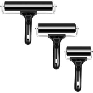 1개 고품질 소프트 고무 브레이어 롤러 공예용 인쇄 예술 브레이어 페인트 브러시 잉크 도포기 예술 공예 유화 도구