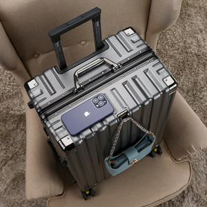 남녀공용 대용량 롤링 러기지, 하드 트롤리 여행 가방, 무소음 여행 탑승 케이스, 신제품