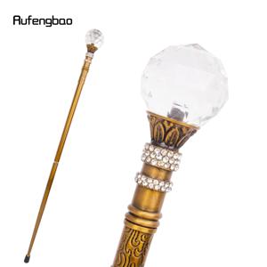우아한 코스프레 지팡이 크로셔, 투명 송진 볼, 구리 지팡이, 패션 장식 지팡이, 신사, 92.5cm