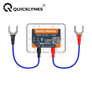 QUICKLYNKS BM6 12V 배터리 모니터 무선 블루투스 자동차 배터리 상태 확인 안드로이드 IOS 용 APP 모니터링 배터리 테스터