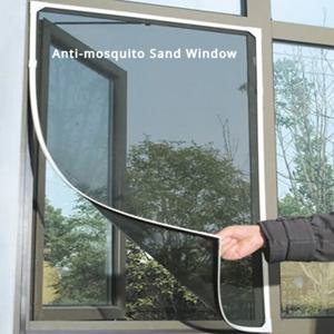 침대 창에 대 한 DIY 모기장 홈 섬유 메쉬 실내 자체 접착 안티 곤충 및 플라이 스크린 커튼 정원
