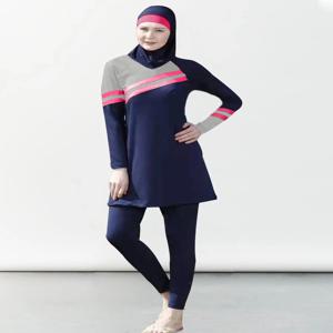 무슬림 풀 커버 수영복, 보수적인 수영복, 세트 이슬람 수영복, 버키니 패션