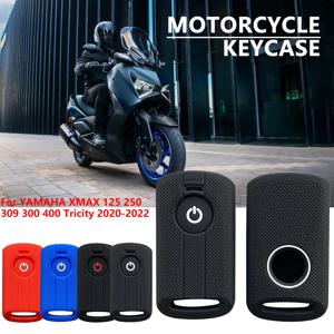 YAMAHA XMax 125 250 309 300 400 Tricity 2020 2021 2022 NMAX 125 Tmax Tech Max 실리콘 원격 키 커버 케이스 키 키 체인