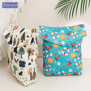 Pororo 아기 기저귀 가방, 수영복 방수 젖은 가방, 여행 해변 수영장 더티 요가 체육관 의류 메이크업 가방