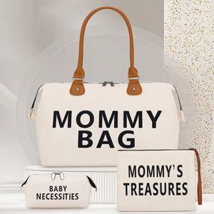 아기 기저귀 가방 세트, 출산 숄더백, 핸드백 기저귀 보관 정리함, 대용량 엄마 핸드 토트, 미라 유모차 가방, 3 개