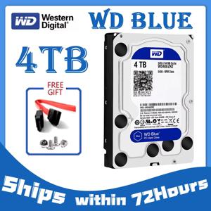 데스크탑 하드 드라이브용 내장 하드 디스크용 오리지널 HDD, WD 브랜드 블루, 4TB, 3.5 인치 SATA, 6 Gb/s, 64MB, 5400RPM, WD40EZRZ 용