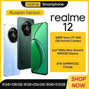 [클리어런스] 리얼미 12 4G 스마트폰 50MP 소니 OIS 카메라 스냅드래곤 685 프로세서 6.67인치 120Hz AMOLED 디스플레이 67W 충전 NFC 256GB