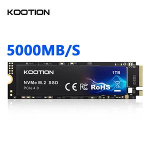 KOOTION 노트북 데스크탑용 내장 솔리드 스테이트 드라이브, X16 SSD Nvme M2 512GB, 1TB, 2TB, Gen4 Nvme SSD 하드 디스크, M.2 2280 PCIe 4.0x4