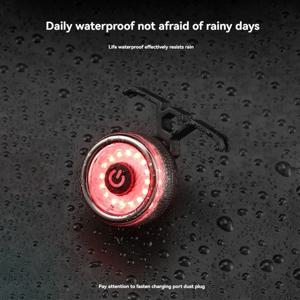 자전거 스마트 브레이크 자동 감지 라이트, 방수 LED C 타입 충전 사이클링 미등, 자전거 후미등 액세서리, B 리치