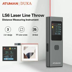 DUKA ATuMan 미니 레이저 거리 측정기 LS6 40m 거리 각도 측정기 측정 도구 레이저 라인 마커로 휴대용 충전식