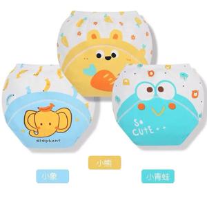 방수 재사용 가능한 코튼 베이비 트레이닝 바지 유아 반바지 속옷 천 아기 기저귀 기저귀 팬티 기저귀 변경