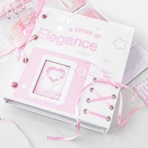 Kpop 아이돌 Photocard 바인더 홀더 사진 앨범 20Pcs 4Grids 내부 페이지 바인더 Photocard 사진 앨범 수집 도서