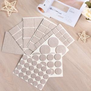 1 세트 가구 침묵 발 패드 자체 접착 의자 테이블 다리 펠트 패드 바닥 스크래치 보호기 자체 접착 미끄럼 방지 피트 매트