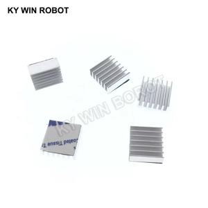 5Pcs 미니 접착제 알루미늄 라디에이터 방열판 방열판 14x14x6mm 쿨러 3D 프린터 스테퍼 모터 드라이버 VGA RAM LED IC