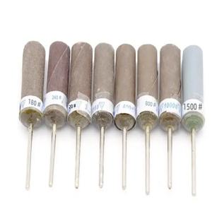 5PCS 샌드 페이퍼 바 샌드페이퍼 로터리 커터 (연마 그라인더 그릿 180 ~ 5000 로타리 도구 액세서리 용 2.35mm 생크로드 포함)