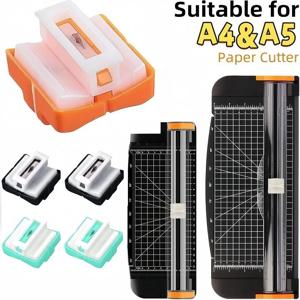 수동 용지 교체 블레이드 A4/A5 트리머 예비 칼 데스크탑 커터 DIY 사진 트리머 용 금속 블레이드 스크랩북 공급