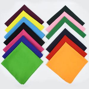 순수한 색상의 다기능 장식 머리 스카프 12팩, 야외 사이클링 및 등산용 스퀘어 스카프, 힙합 액세서리 플랩 포켓 바지 스카프