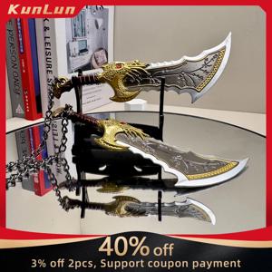 15cm 갓 오브 워 게임 주변기기 카오스 블레이드 금속 공예 무기 모델 수집용 데스크 장식품 창의적인 생일 선물 장난감