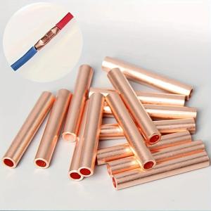 100Pcs 구리 링 터미널 와이어 압착 커넥터 베어 케이블 배터리 터미널 납땜 커넥터