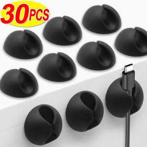 데스크탑 케이블 클립 휴대용 접착 케이블 관리 충전기 와이어 홀더 클립 홈 오피스 자동차 스탠드 용 코드 주최자