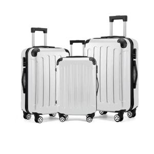 대용량 여행가방 세트 3종 20인치 24인치 28인치 견고하고 내구성 있는 학생용 충격 방지 가방 모서리 손잡이 여행용 캐리어