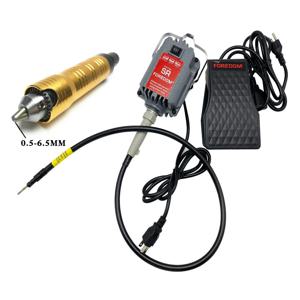 S-R 행잉 전기 그라인더 모터 6mm 4mm 무단계 풋 페달 연마 보석 SR 플렉스 샤프트 밀 유연한 회전 목공 조각