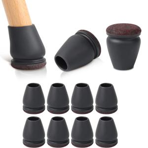 8pcs 의자 다리 바닥 보호대 발 커버 대각선 두꺼운 랩 펠트 패드 실리콘 가구 테이블 피트 바닥 보호