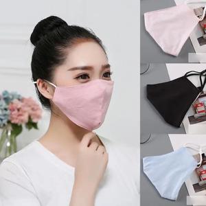 태양 보호 마스크 코튼 확대 남성 여성을위한 봄 여름 야외를위한 초박형 통기성 3 차원 마스크
