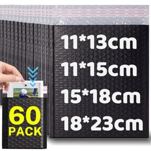 10-60PCS 버블 배송 버블 패딩 가방 방수 셀프 씰 메일러 멀티 사이즈 메이크업 포장 봉투 보관 주머니