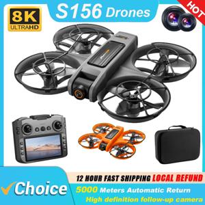 NWE S156 미니 드론 6k 8K HD 카메라 장애물 회피 항공 촬영 브러시리스 모터 접이식 RC 쿼드콥터 어린이 장난감 선물