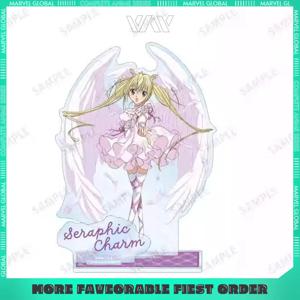 Shugo Chara 여러 옵션 절묘한 아크릴 스탠드 플레이트 애니메이션 주변 장치 듀얼 플러그 네임 플레이트 소녀의 선물 장식 장식품