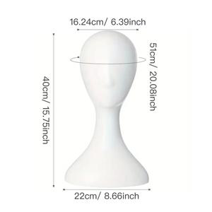 변색되지 않는 추상 여성 모델 헤드 프레임 스타일링 연습 표시에 사용되는 넓은 적용 가능한 모자 가발 모델 헤드