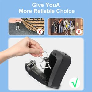 BAAY 홈스테이 TT 잠금 상자 방수 지능형 블루투스 모바일 앱 암호 잠금 해제 키 금고 아연 합금 비밀 자물쇠