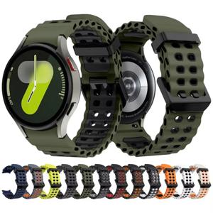 삼성 갤럭시 워치 7 6 5 4 44mm 40mm 5Pro 45mm용 실리콘 스트랩, 갤럭시 4 6 클래식 47mm 43mm 42 46mm 호환, 틈새 없는 밴드