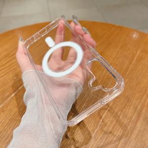 삼성 갤럭시 S25 S24 S23 S22 S21 플러스 울트라 FE A56 A36 A26 A16용 마그네틱 아크릴 PC 케이스 (매그세이프 호환 투명 케이스)