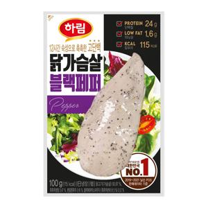 하림 닭가슴살 블랙페퍼 100g