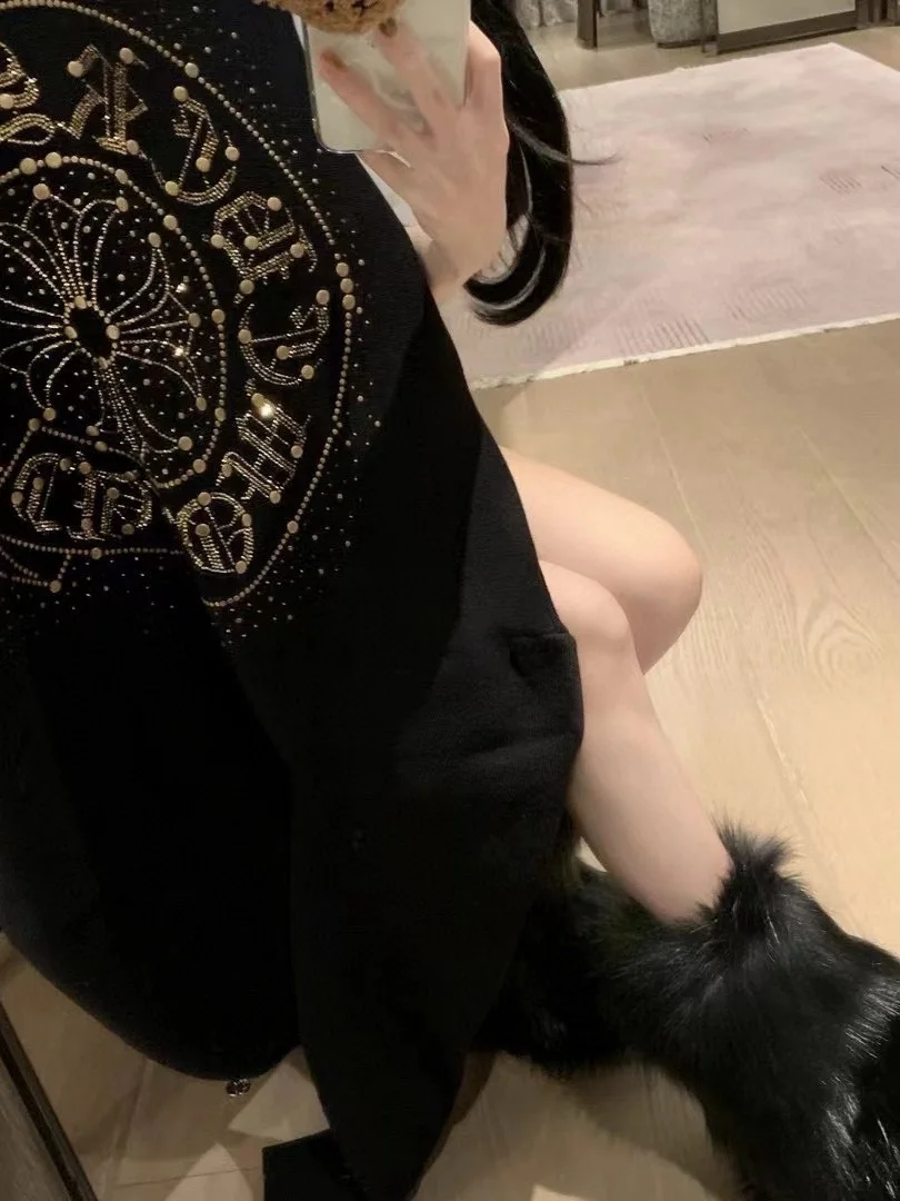 봄 가을 신상 니트 긴팔 가디건 코트 남녀 디자인 감각 소규모 인기 트렌드 패션 시티 워크