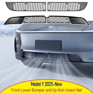 테슬라 모델 Y 주니퍼 2025 2026 전면 공기 흡입구 그릴 메쉬 인서트 그릴 커버 가드 테슬라 모델 Y 액세서리
