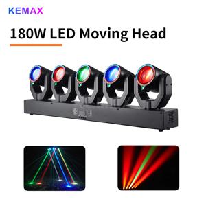 180W DJ 조명 DMX512 회전 무빙 헤드 빔 라이트 사운드 컨트롤 디스코 파티 RGBW 무대 효과 웨딩 클럽 이벤트용