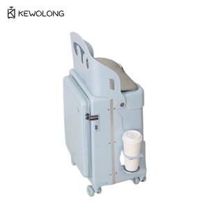 어린이용 트렁크형 캐리어, 20/22인치 앞면 개폐형 유아용 유모차 캐리어, 항공 여행용 다기능 기내용 캐리어