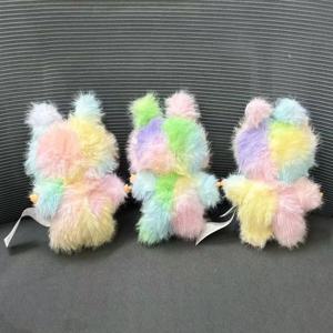 그라데이션 컬러 4.0 컬러 라이트 컬러 롱 헤어 블라인드 박스 고품질 플러시 인형 색상 랜덤 백 버클