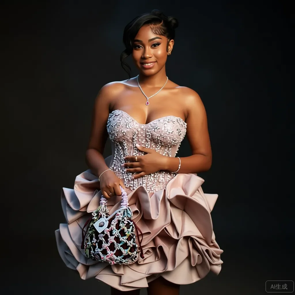 핑크 러플 스팽글 스트랩리스 이브닝 드레스 파티 웨딩 프롬 칵테일 가운 여름 2026 신상 섹시한 핸드메이드 드레스