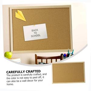 벽걸이 코르크 보드 레트로 프레임 사진 벽 사무실 가정 학교 전시 게시판 메모 보드 ﻿