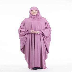 공식 이슬람기도 의류 긴 khimar 드레스 여성 후드 이슬람 의류 두바이 터키 Namaz Jurken Abaya Hijab djellaba 가운