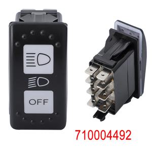 헤드 라이트 스위치 Can Am Defender HD10 Max HD10 Maverick X3 터보 스포츠 트레일 ABS 플라스틱 20 AMP 스위치 용 블루 라이트 # 710004492