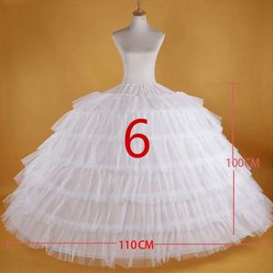 화이트 6 농구 큰 페티코트 슬립 Tulle 스커트 볼 가운 웨딩 드레스에 대한 긴 푹신한 Crinoline 언더 셔츠