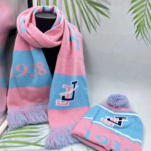 잭과 질 자매 파티 아카데미 파티 선물 1938 라이트 핑크 라이트 블루 스카프 모자 세트