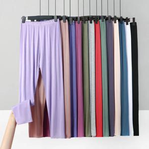 대형 XL ~ 8XL 모달 얇은 레깅스 솔리드 컬러 발목 길이 레깅스 여성 운동 슬리밍베이스 스트레치 바지