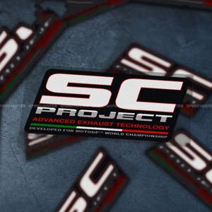 SC 프로젝트 배기 스티커에 대 한 방수 장식 반사 스티커 티타늄 합금 GP 파이프 스티커 오토바이 스티커